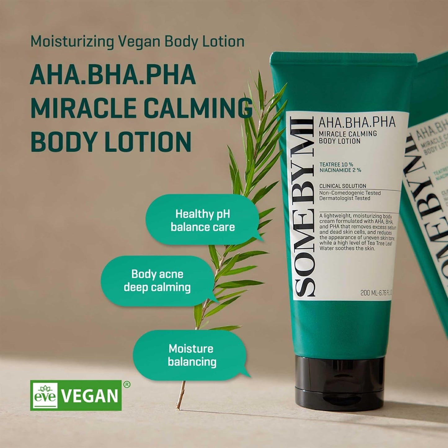 SOME BY MI - Loción Corporal AHA, BHA, PHA Miracle Calming Body Lotion