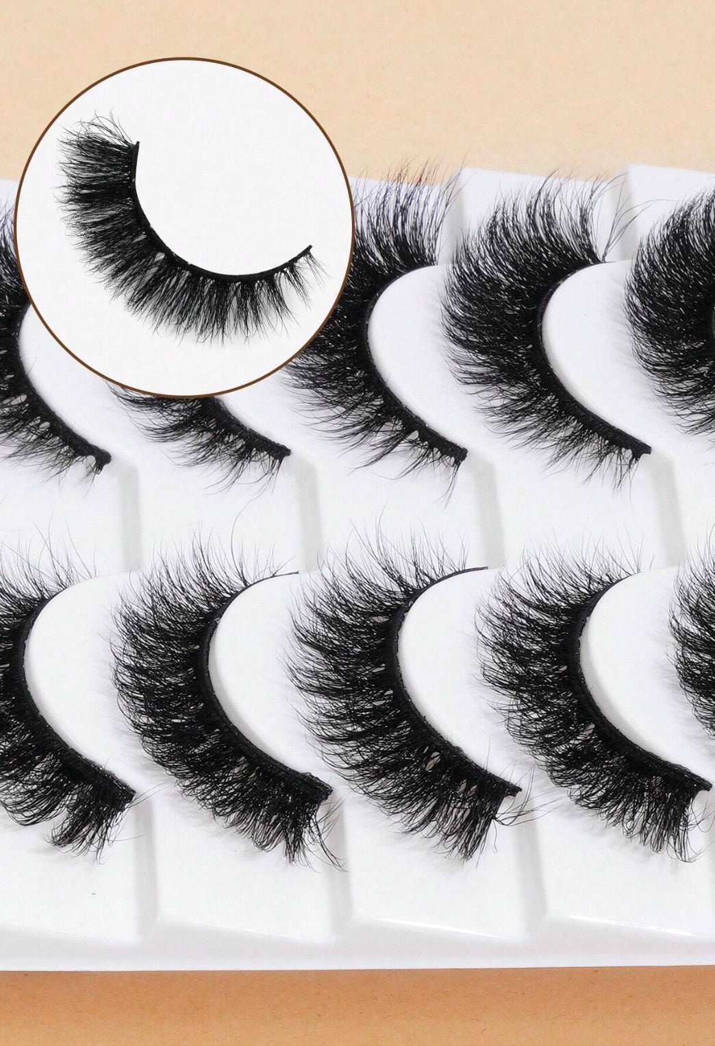 SHEIN - Set de Pestañas Postizas Volumizadas (10 Pares)