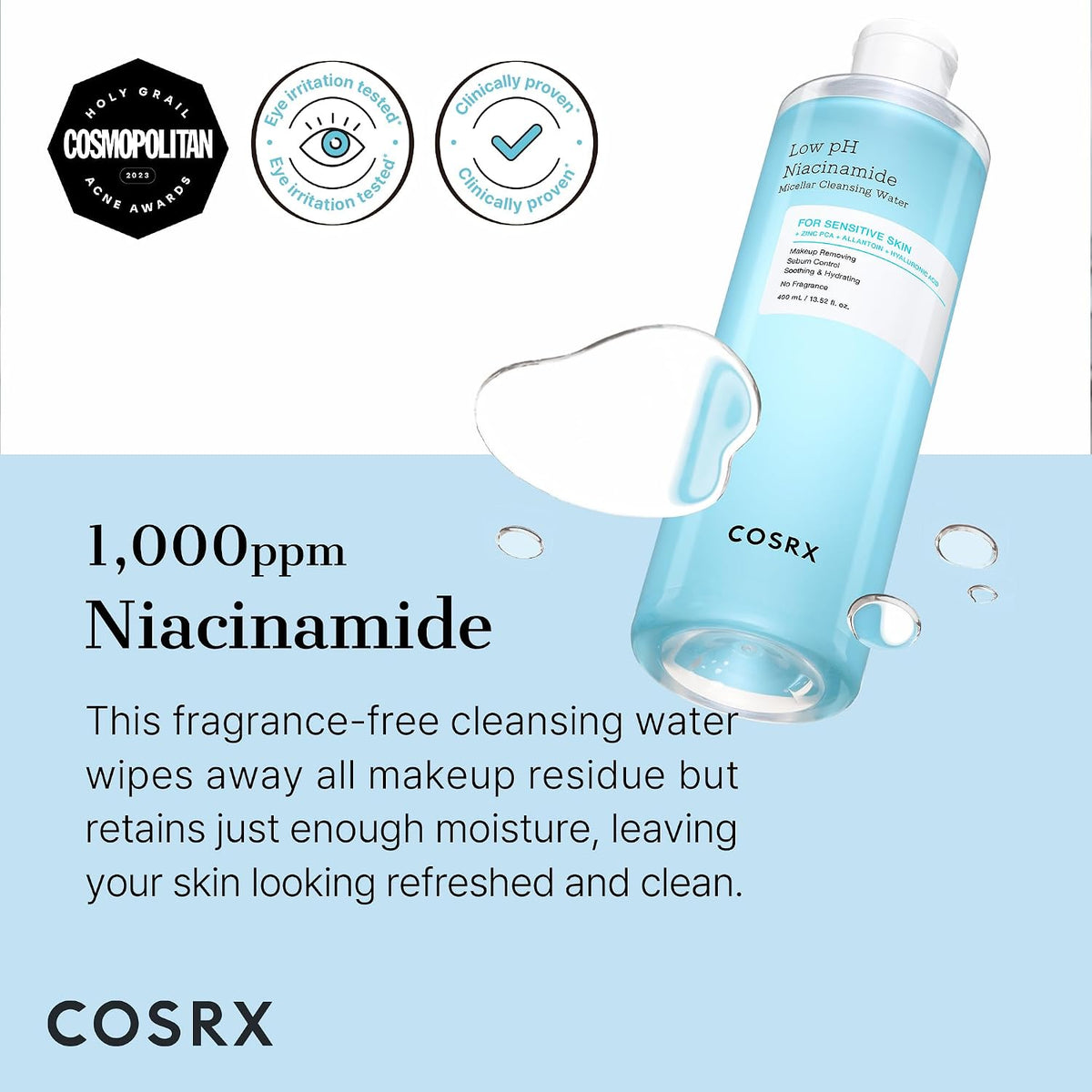 COSRX - Low pH Niacinamide Micellar Cleansing Water