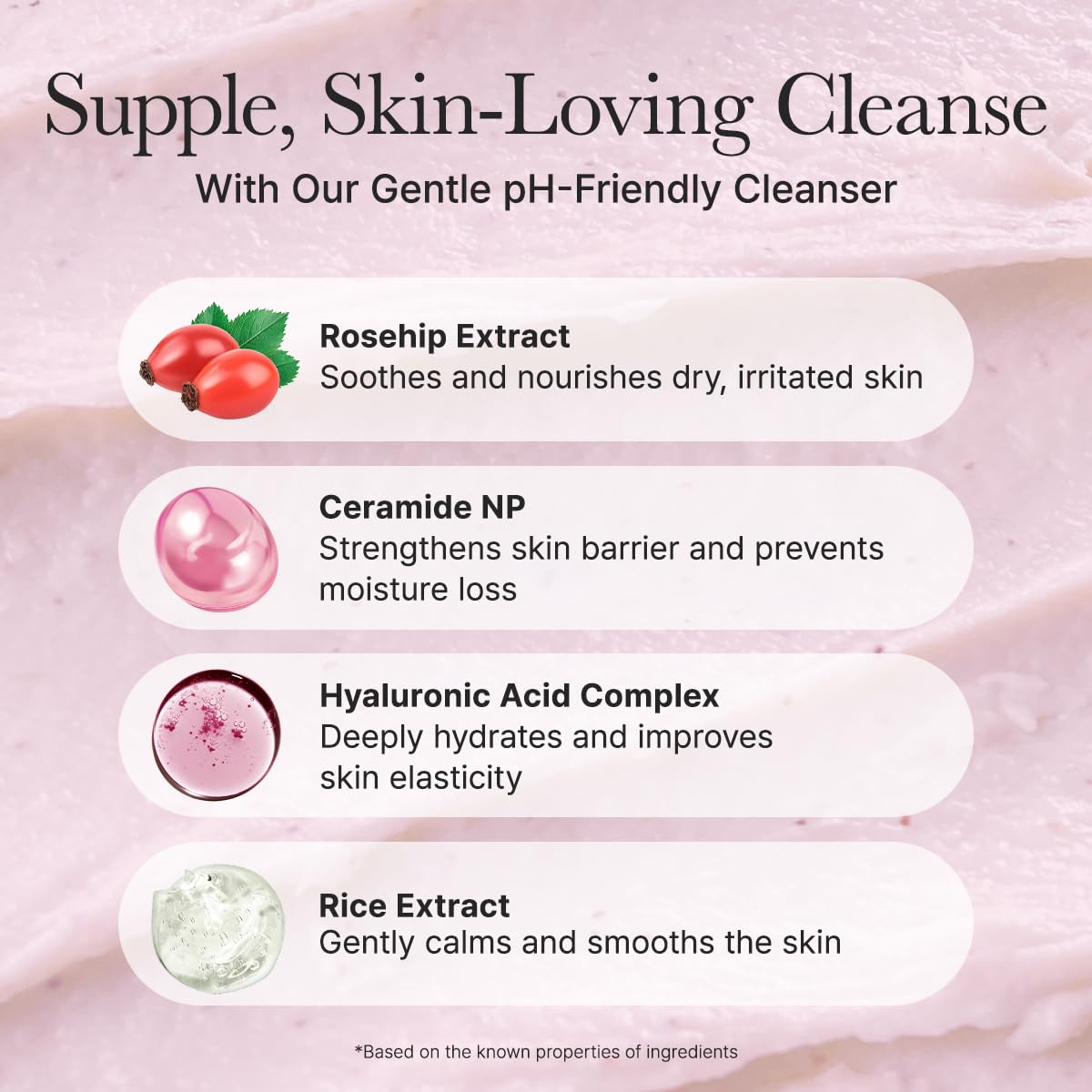 Arencia - Rosehip Mild pH Balancing Rice Cake Cleanser