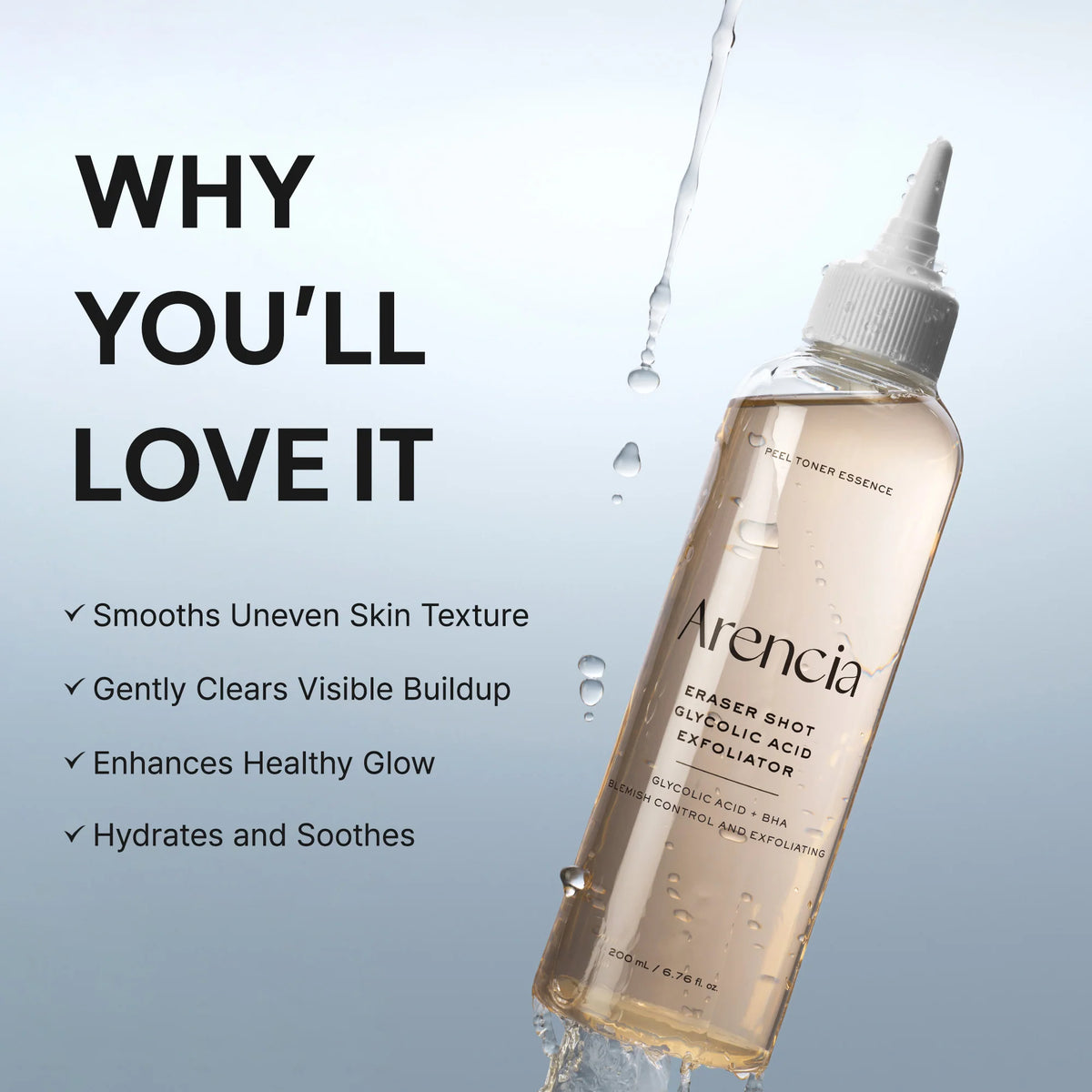 Arencia - Exfoliante Facial Eraser Shot Glycolic Acid Exfoliator
