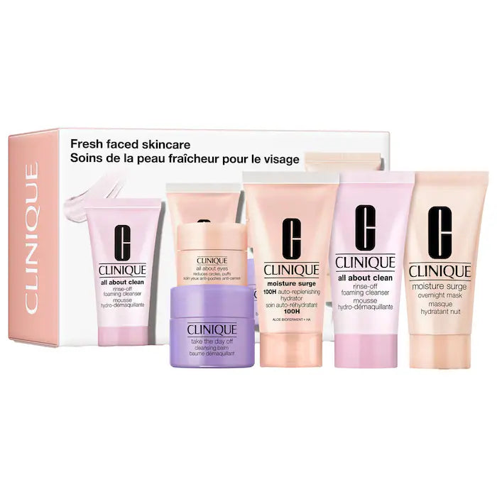 CLINIQUE- Exclusive Fresh Faced Skincare Set **BAJO-PEDIDO**
