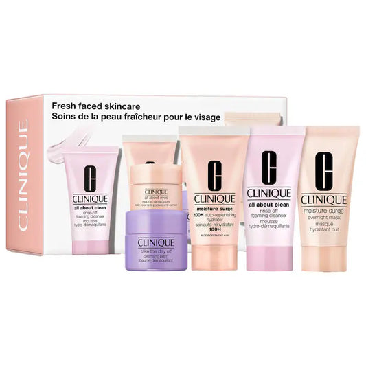 CLINIQUE- Exclusive Fresh Faced Skincare Set **BAJO-PEDIDO**
