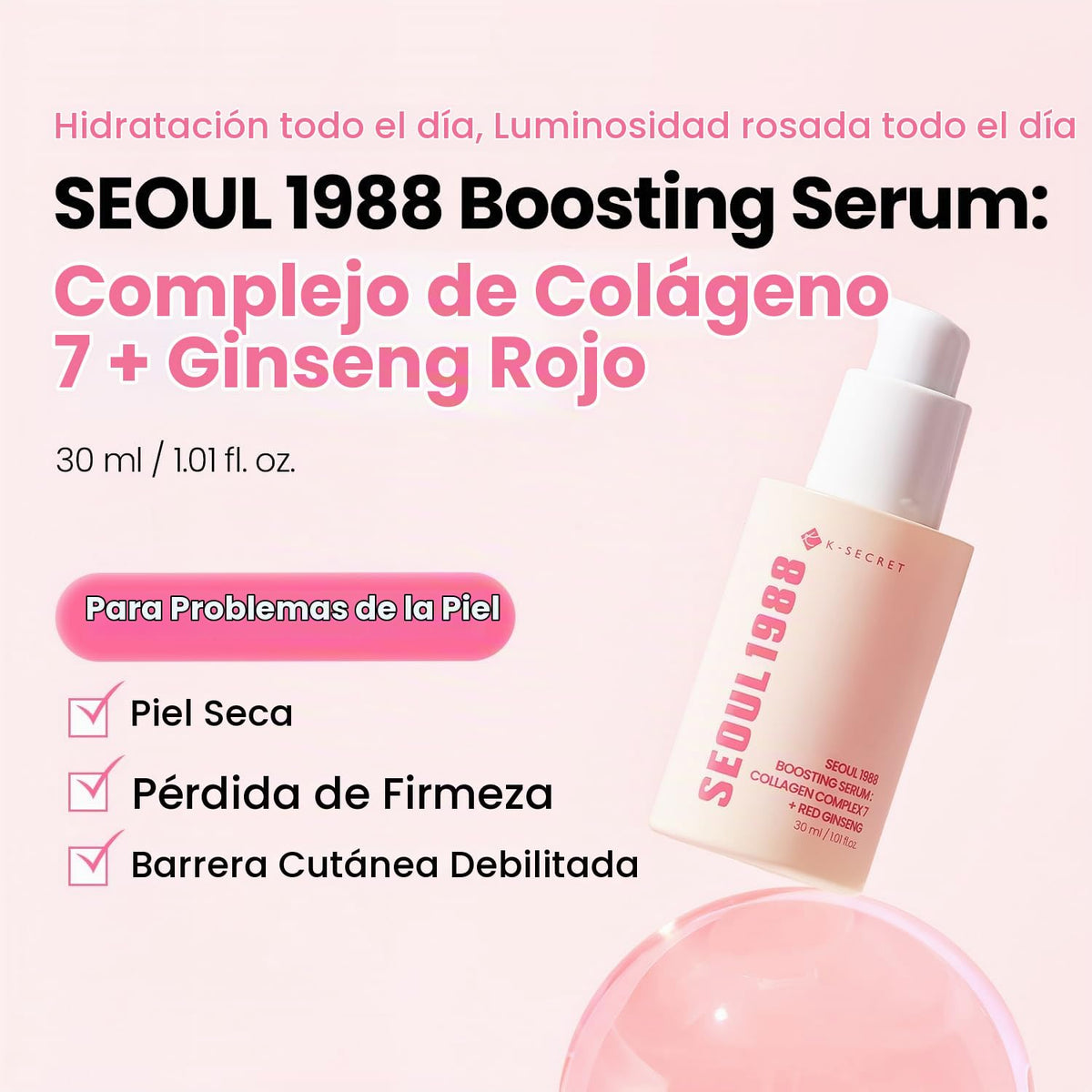KSECRET SEOUL 1988 - Boosting Serum Collagen Complex 7 + Red Ginseng