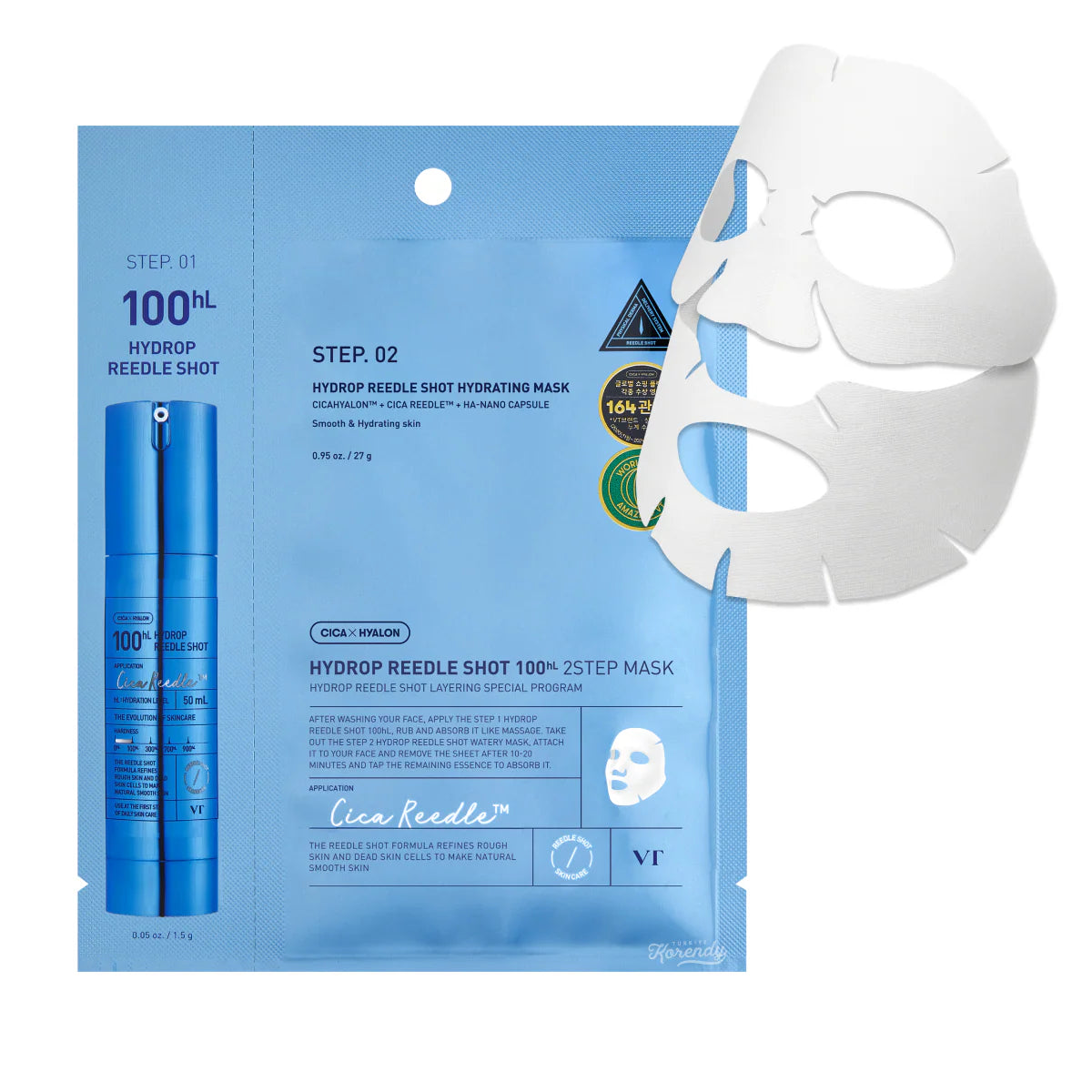VT Cosmetics - Hydrop Reedle Shot 2 Step Mask