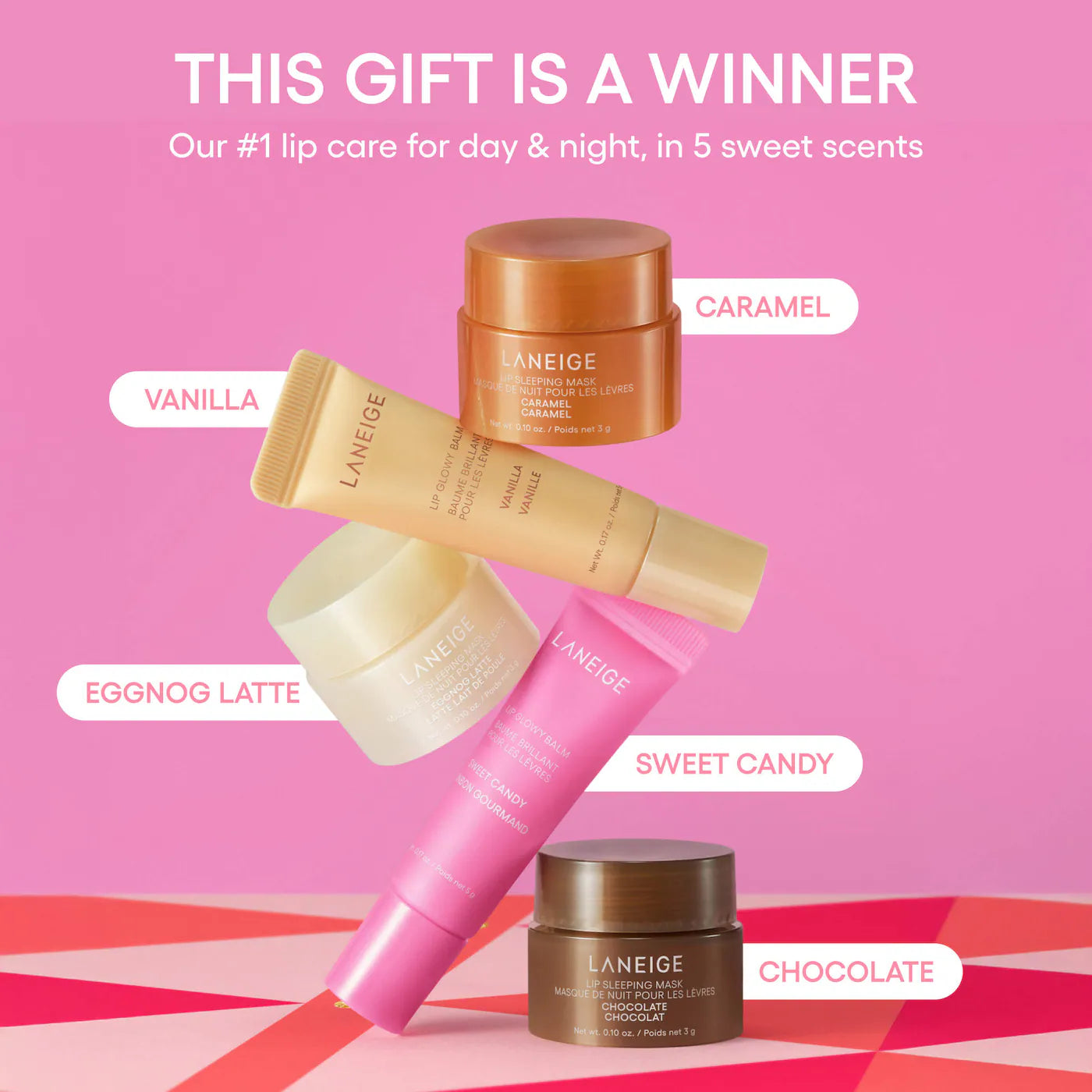 Laneige - Midnight Minis Lip Glowy Balm and Lip Sleeping Mask Gift Set