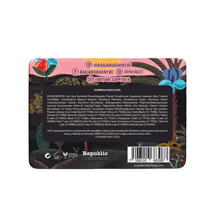 YUYA - Paleta de sombras 12 tonos Eden