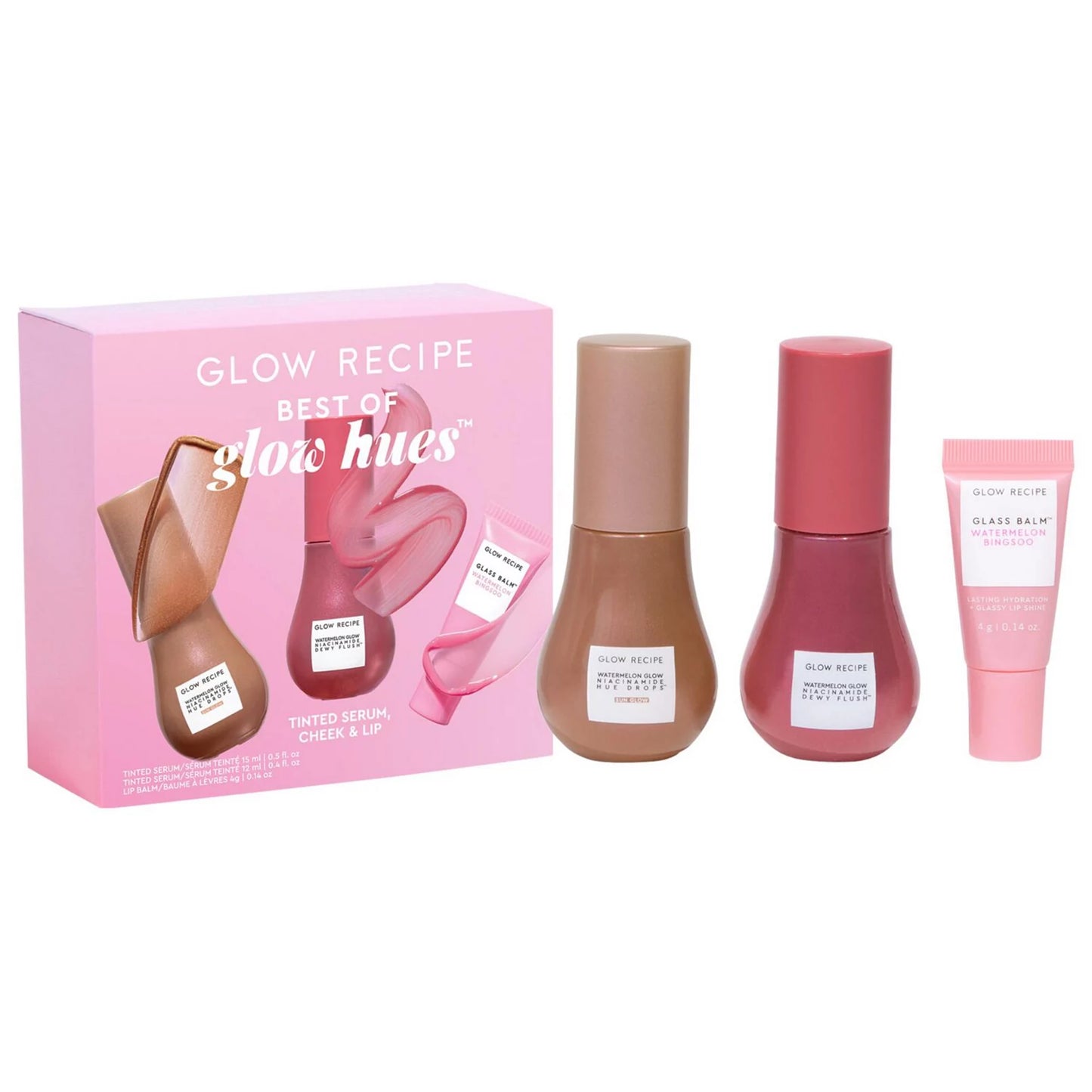 Glow Recipe - Best of Glow Hues - Tinted Serum, Cheek & Lip Gift Set  **BAJO-PEDIDO**