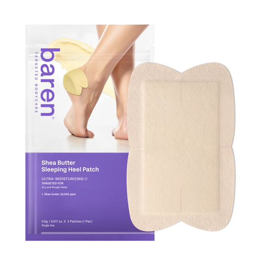 Baren - Parches nocturnos para pies con manteca de karité Shea Butter Sleeping Heel Patch