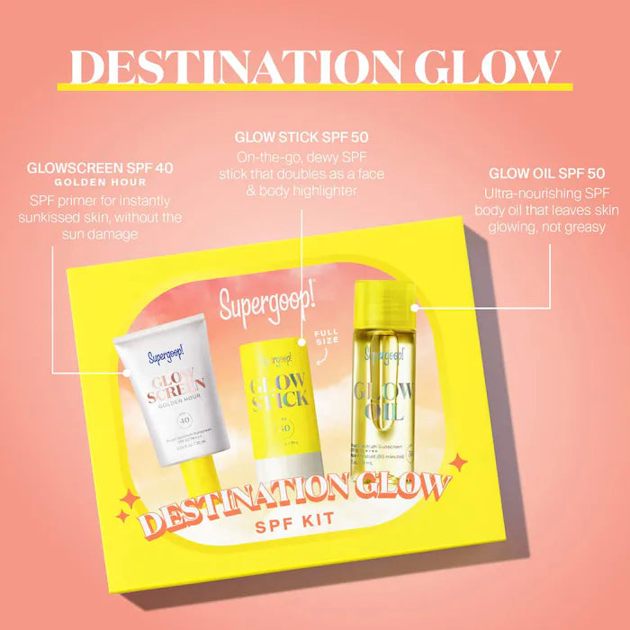 Supergoop! - Destination Glow SPF Kit**BAJO-PEDIDO**