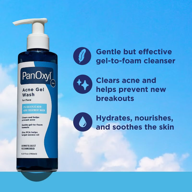 PanOxyl - Acne Gel Wash for Face with 2% Salicylic Acid
