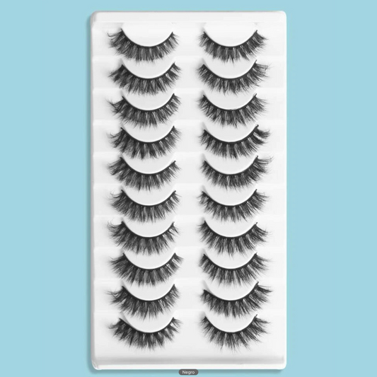 Set de Pestañas Voluminizadas (10 pares)