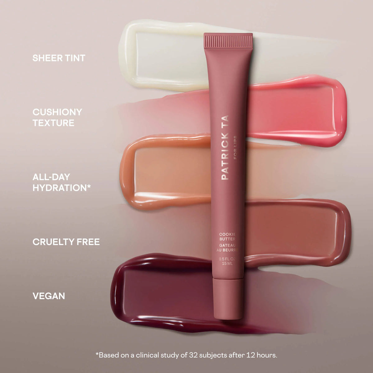 PATRICK TA - Major Moisture Smoothing and Hydrating Tinted Lip Balm with Vitamin