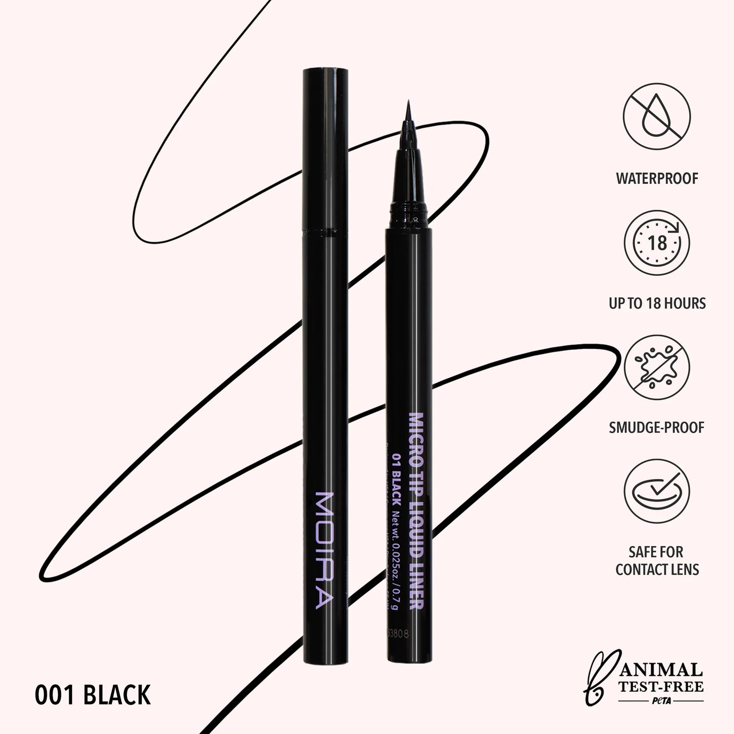 Moira - Delineador Micro Tip Liquid Liner