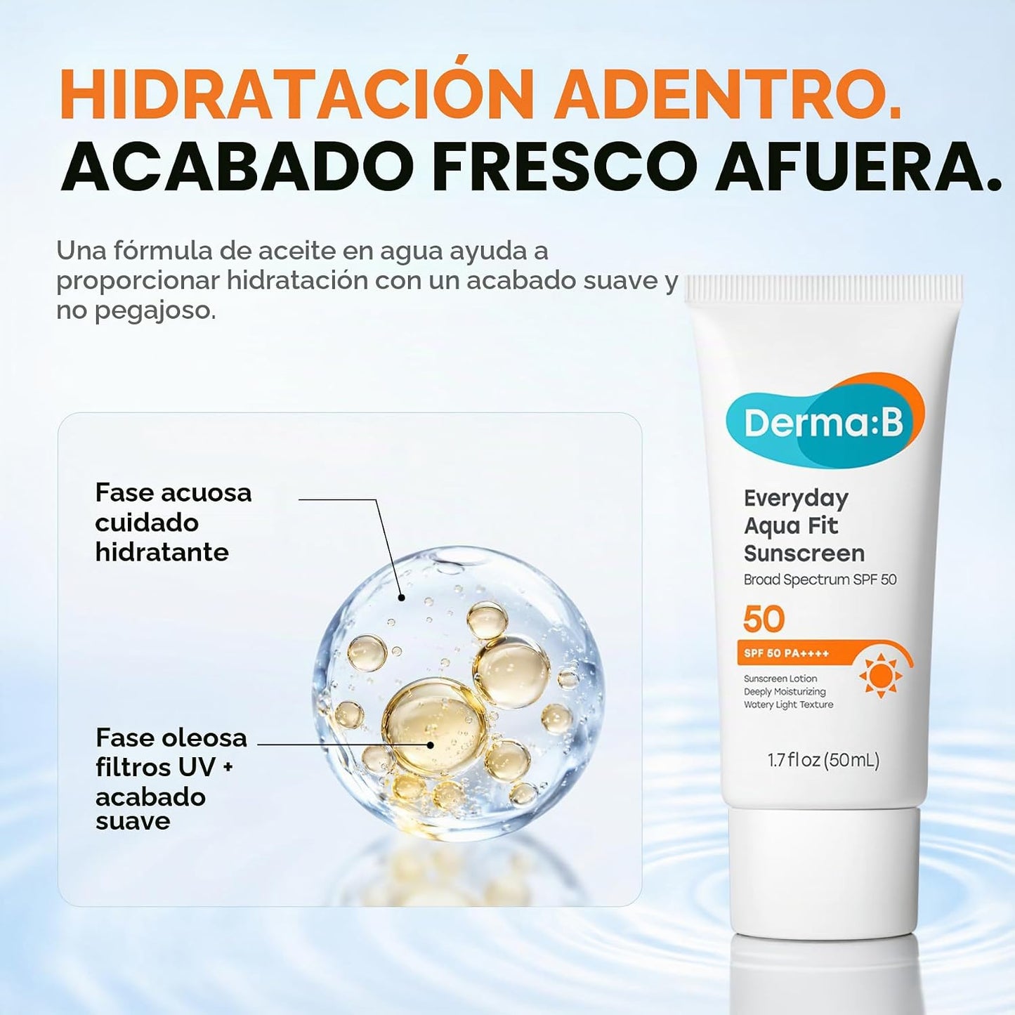 Derma: B - Everyday Aqua Fit Sunscreen SPF50+ PA++++