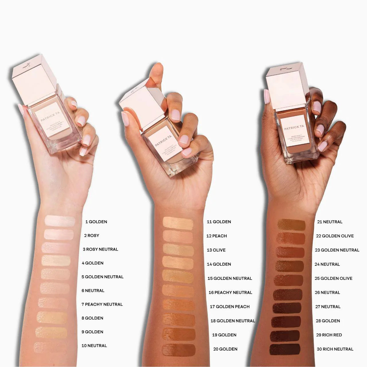 PATRICK TA  Major Skin Hydra-Luxe Luminous Skin Perfecting Foundation For Natural Glow **BAJO-PEDIDO**