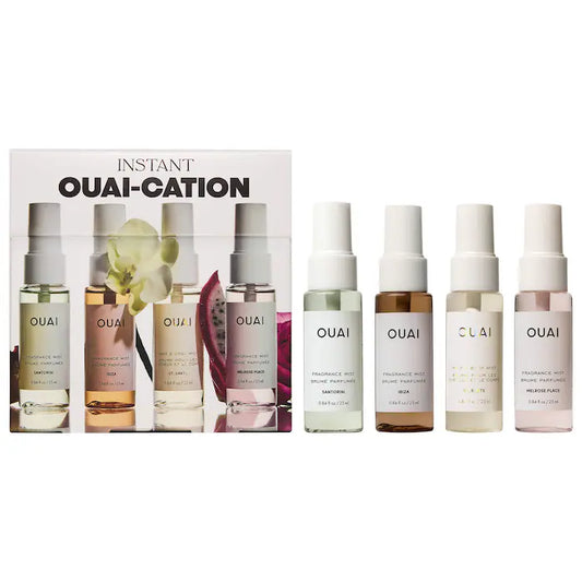 OUAI - Mini St. Barts, Ibiza, Santorini & Melrose Hair & Body Mist Set **BAJO-PEDIDO**