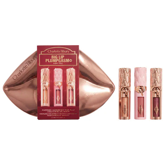 Charlotte Tilbury  Mini Big Lip Plumpgasm Plumping Lip Gloss Trio Makeup Gift Set **BAJO-PEDIDO**