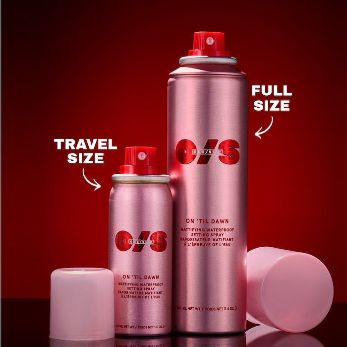 ONE/SIZE by Patrick Starrr - On 'Til Dawn Mattifying Waterproof Setting Spray Big & Bitty Duo **BAJO-PEDIDO**
