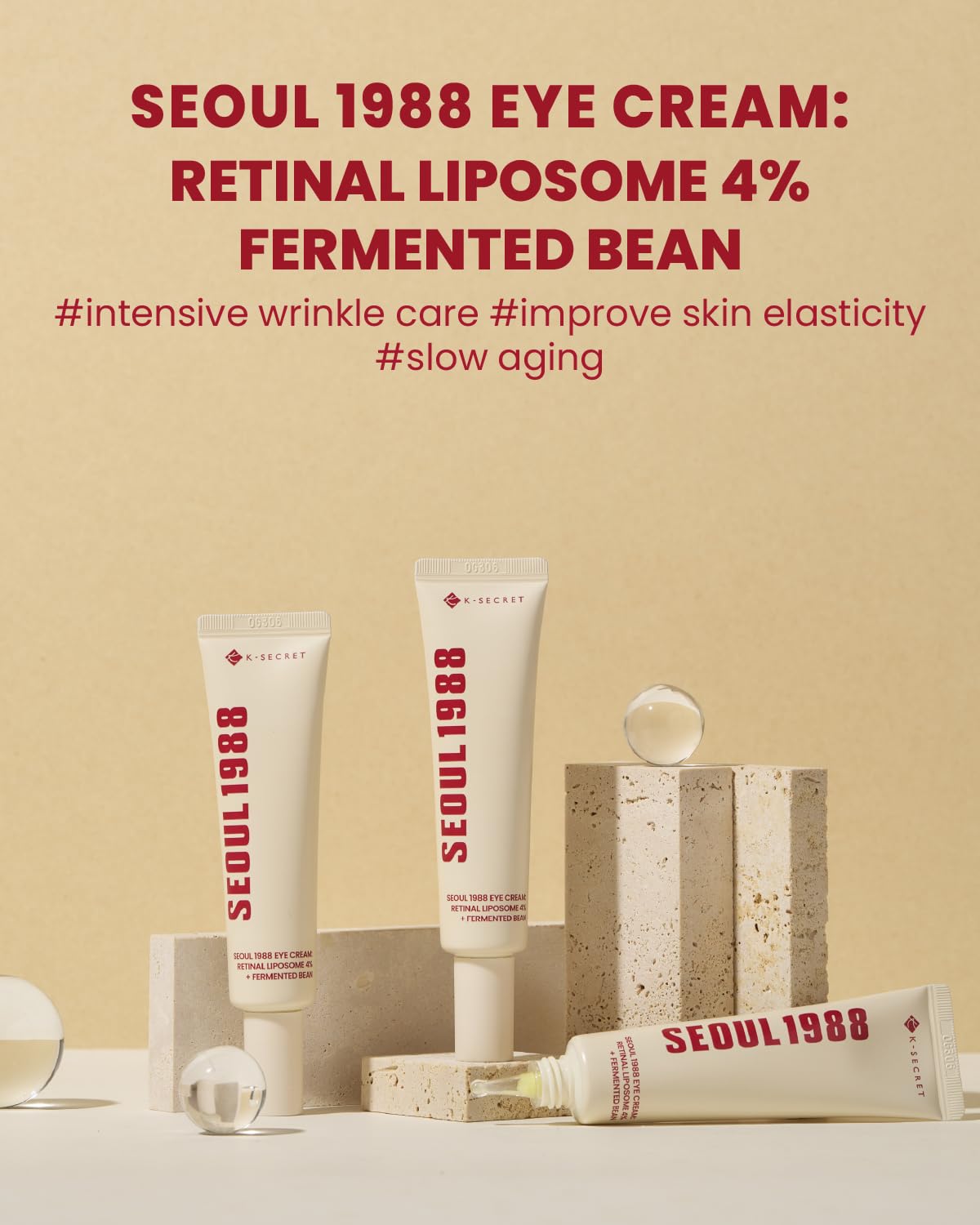 KSECRET SEOUL -  1988 Crema de Ojos: Liposoma Retinal 4% + Frijol Fermentado