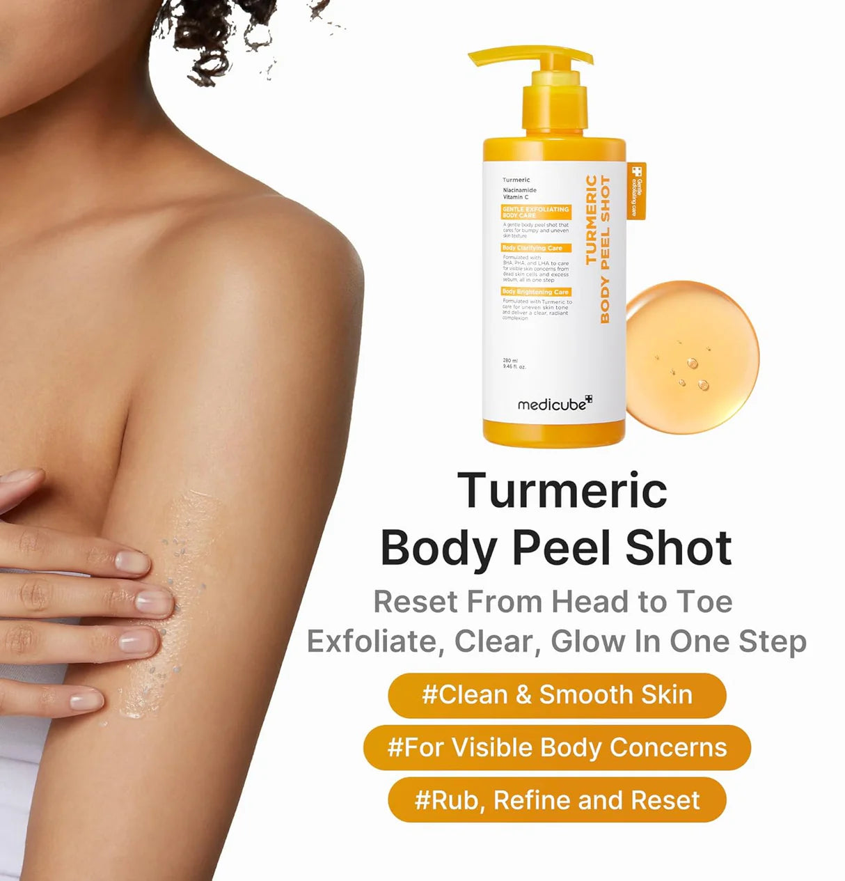 Medicube - Kojic Acid Turmeric Body Peel Shot