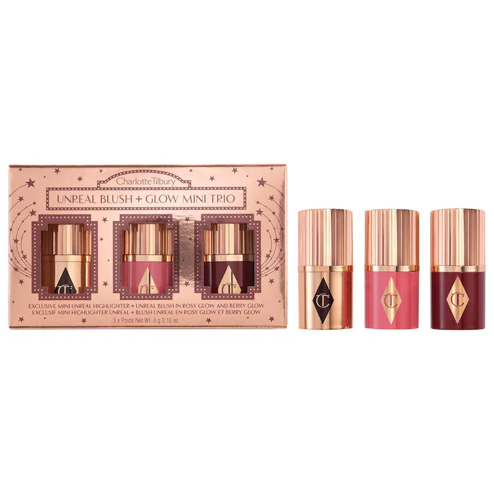 Charlotte Tilbury - Mini Unreal Blush + Glow Trio **BAJO-PEDIDO**