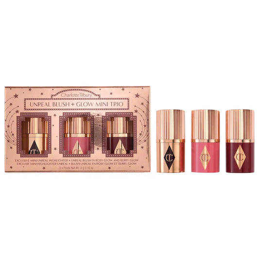 Charlotte Tilbury - Mini Unreal Blush + Glow Trio **BAJO-PEDIDO**