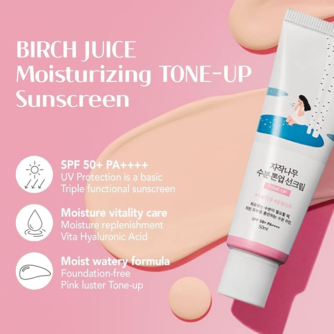 ROUND LAB - Birch Juice Moisturizing Tone Up Sunscreen SPF50+ PA++++