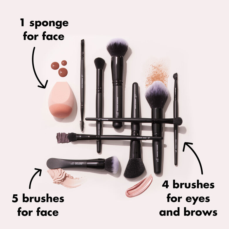 Elf cosmetics - Ten out of Ten Brush Set **BAJO-PEDIDO**