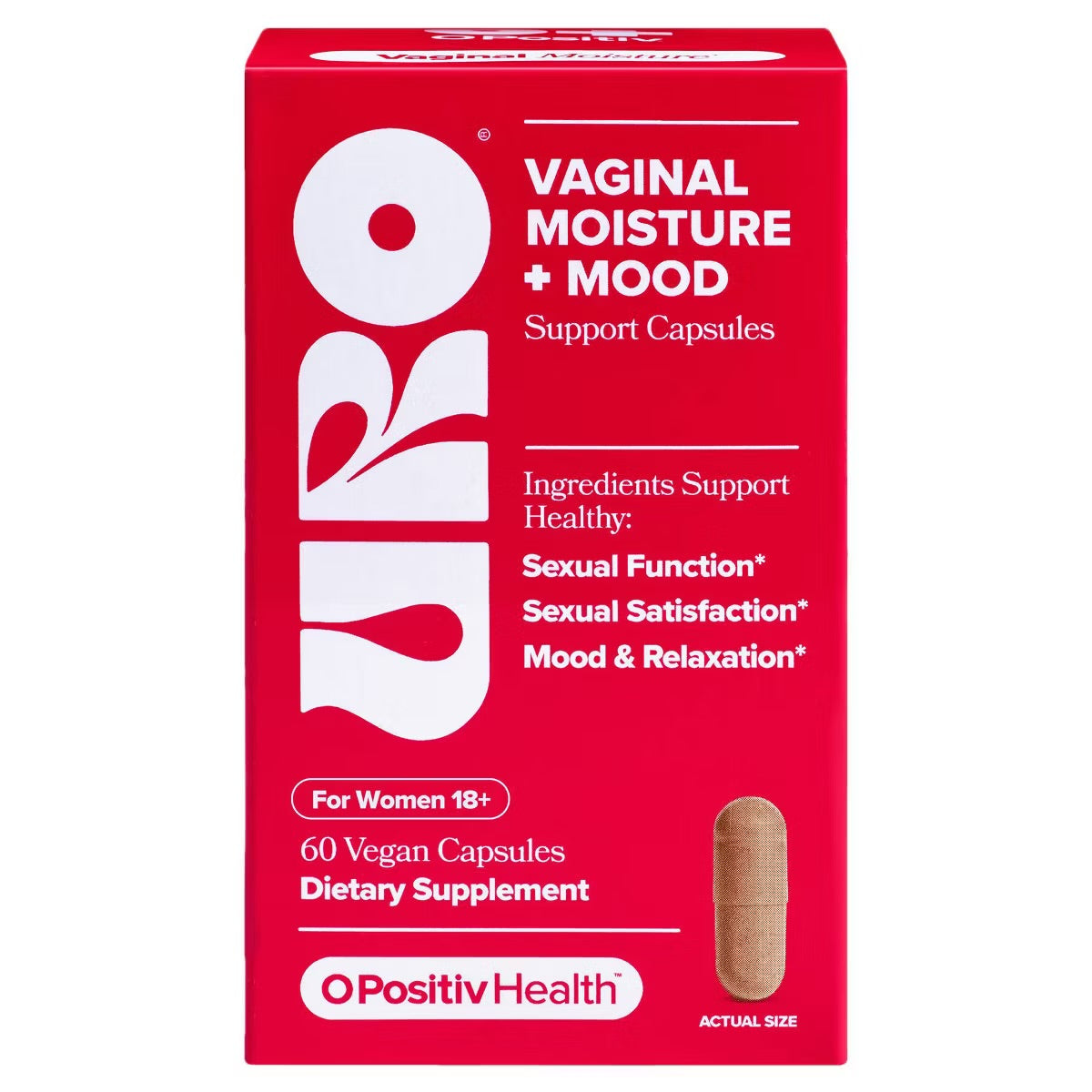 O Positiv - URO Vaginal Moisture + Mood to Support Vaginal Dryness