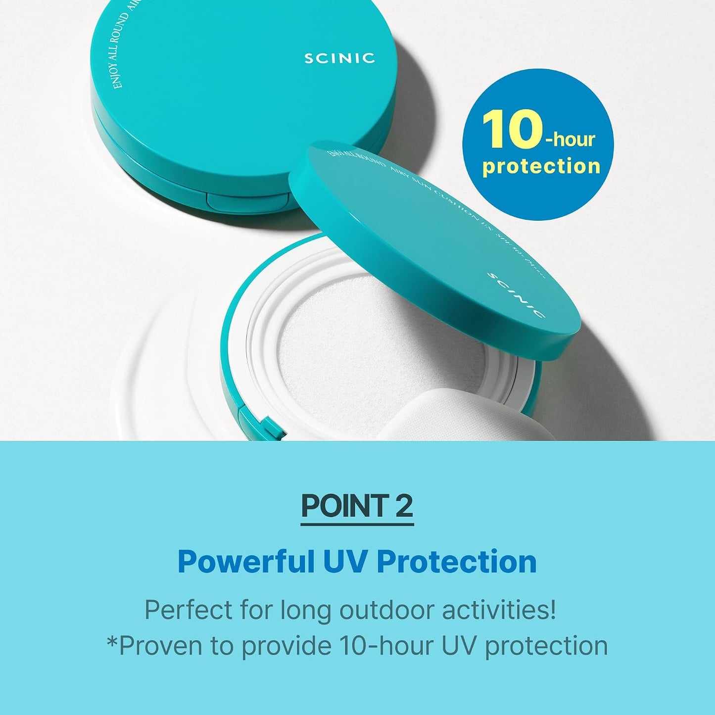 SCINIC - Enjoy All Round Airy Sun Cushion EX SPF50+ PA++++