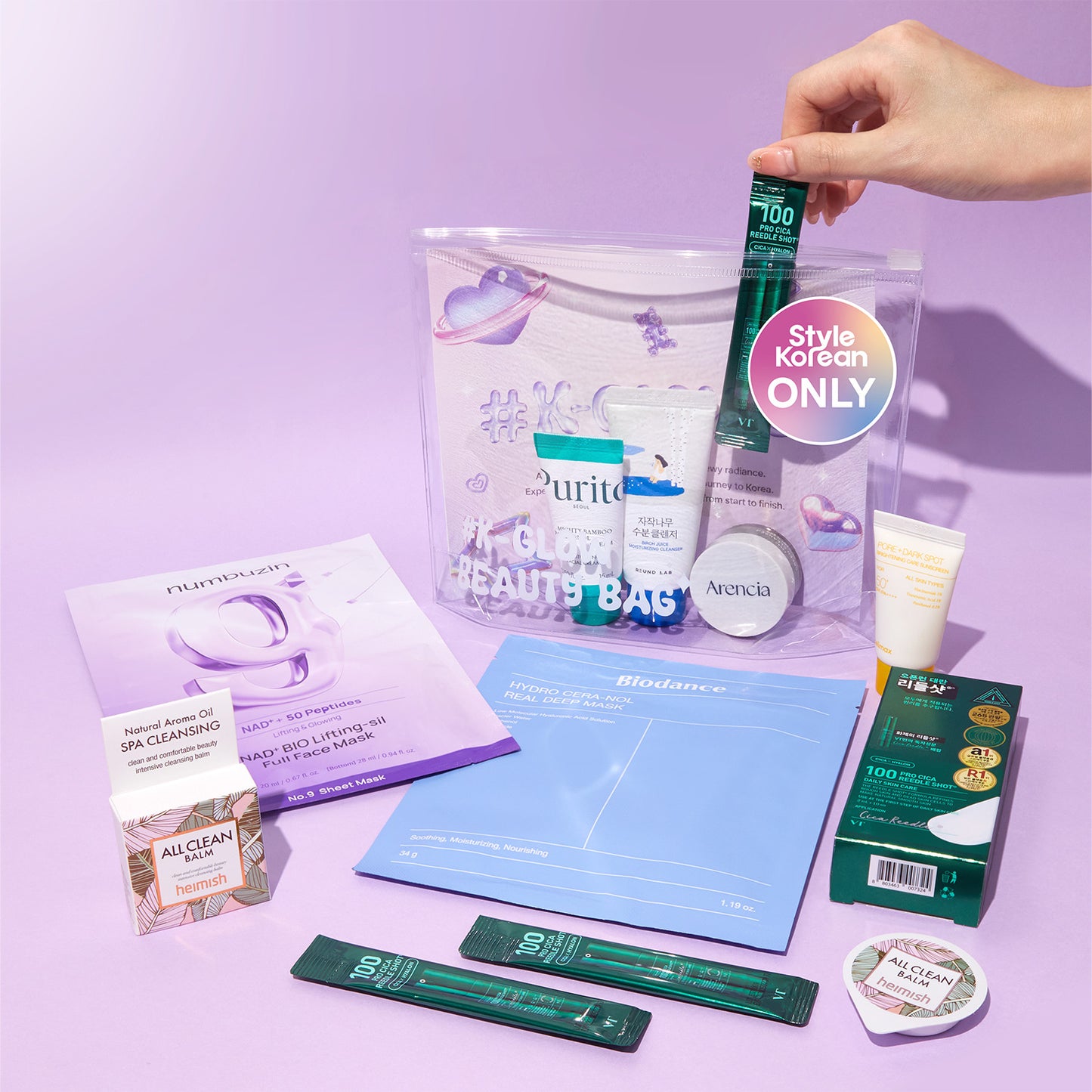 Style Korean - K-Glow Beauty Bag (8 piezas)