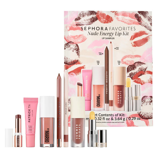 Sephora Favorites - Nude Energy Lip Kit Makeup Set **BAJO PEDIDO**