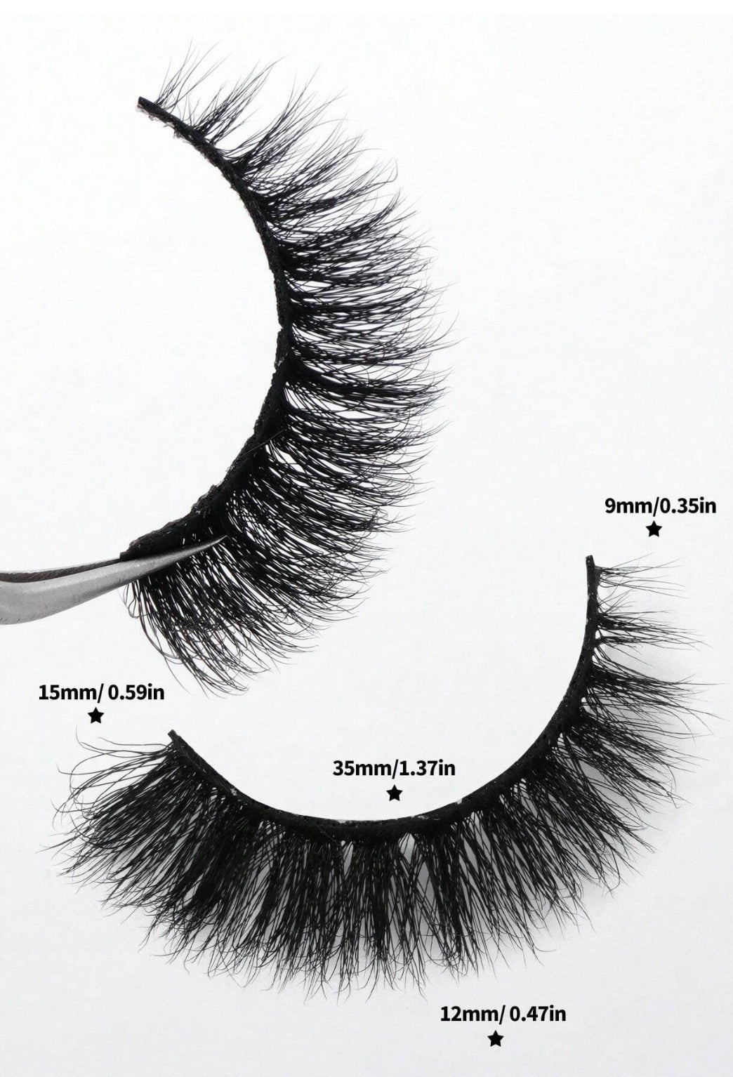 SHEIN - Set de Pestañas Postizas Volumizadas (10 Pares)