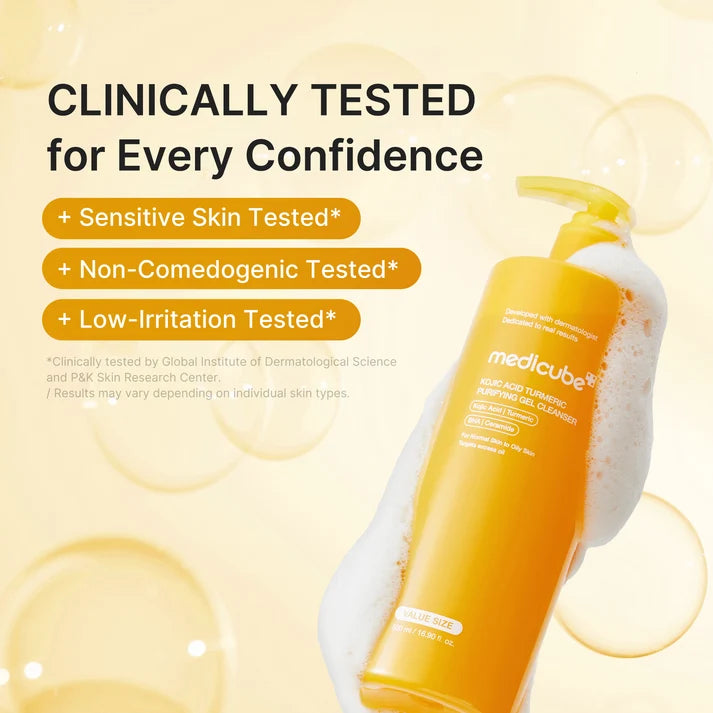 Medicube - Kojic Acid Turmeric Purifying Gel Cleanser