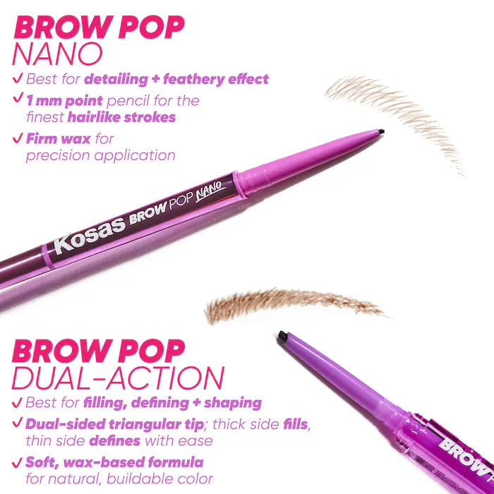 Kosas - Brow Pop Nano Ultra-Fine Detailing + Feathering Eyebrow Pencil **BAJO-PEDIDO**