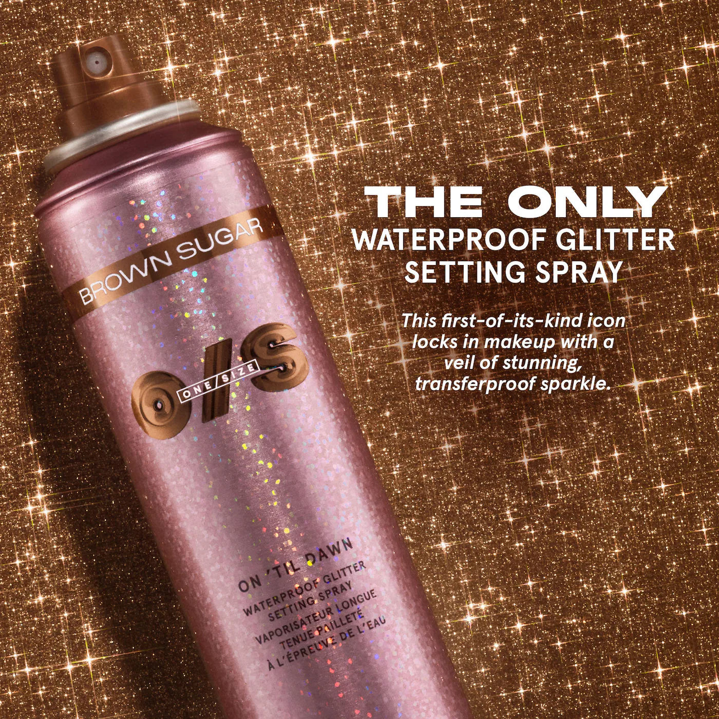 ONE/SIZE - by Patrick Starrr On 'Til Dawn Waterproof Glitter Setting Spray - Brown Sugar