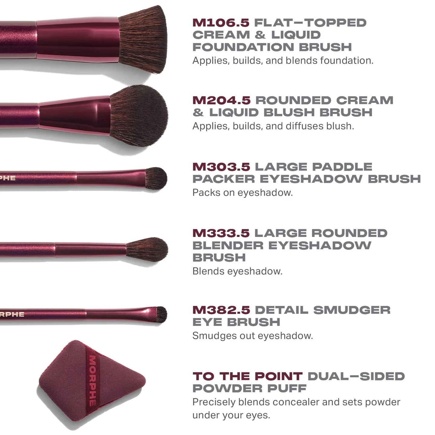 Morphe - Set de Brochas Rebellious Tool Set