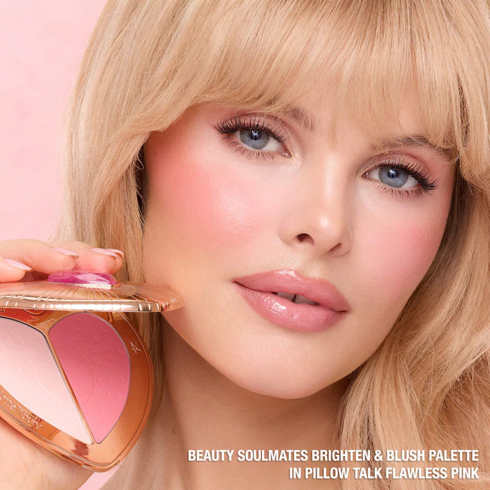 Charlotte Tilbury - Pillow Talk Beauty Soulmates Airbrush Flawless Finish Brightening and Blush Powder Palette **BAJO-PEDIDO**