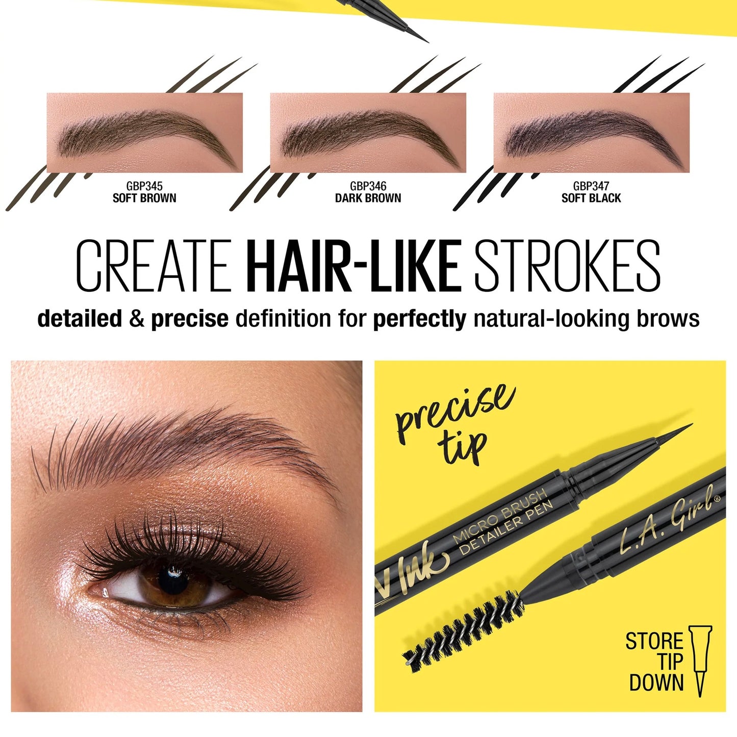 L.A Girl - Brow Ink Micro Brush Detailer Pen