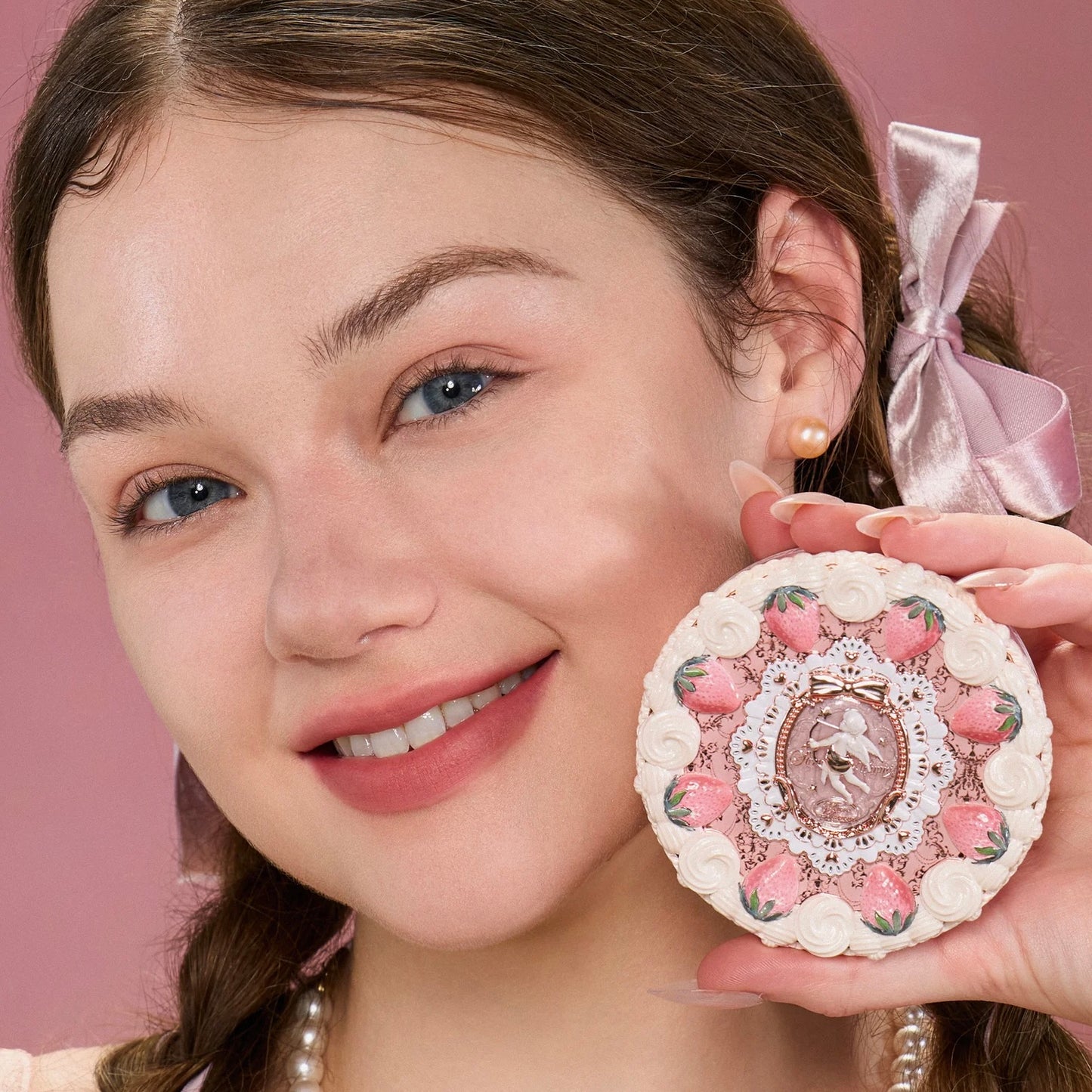 Flower Knows - Strawberry Cupid Pressed Powder