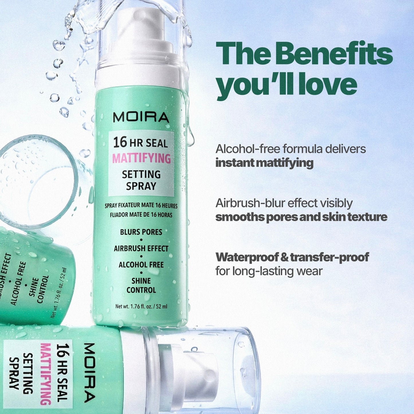 Moira - 16HR Seal Mattifying Setting Spray