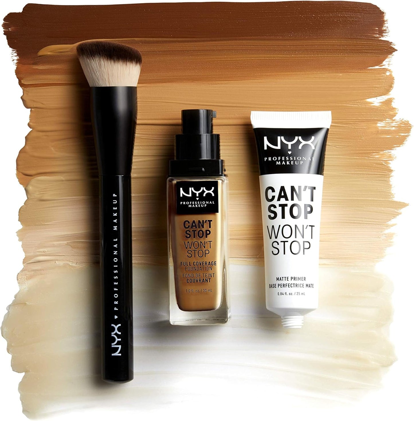 Nyx - Brocha de maquillaje profesional Can't Stop Won't Stop