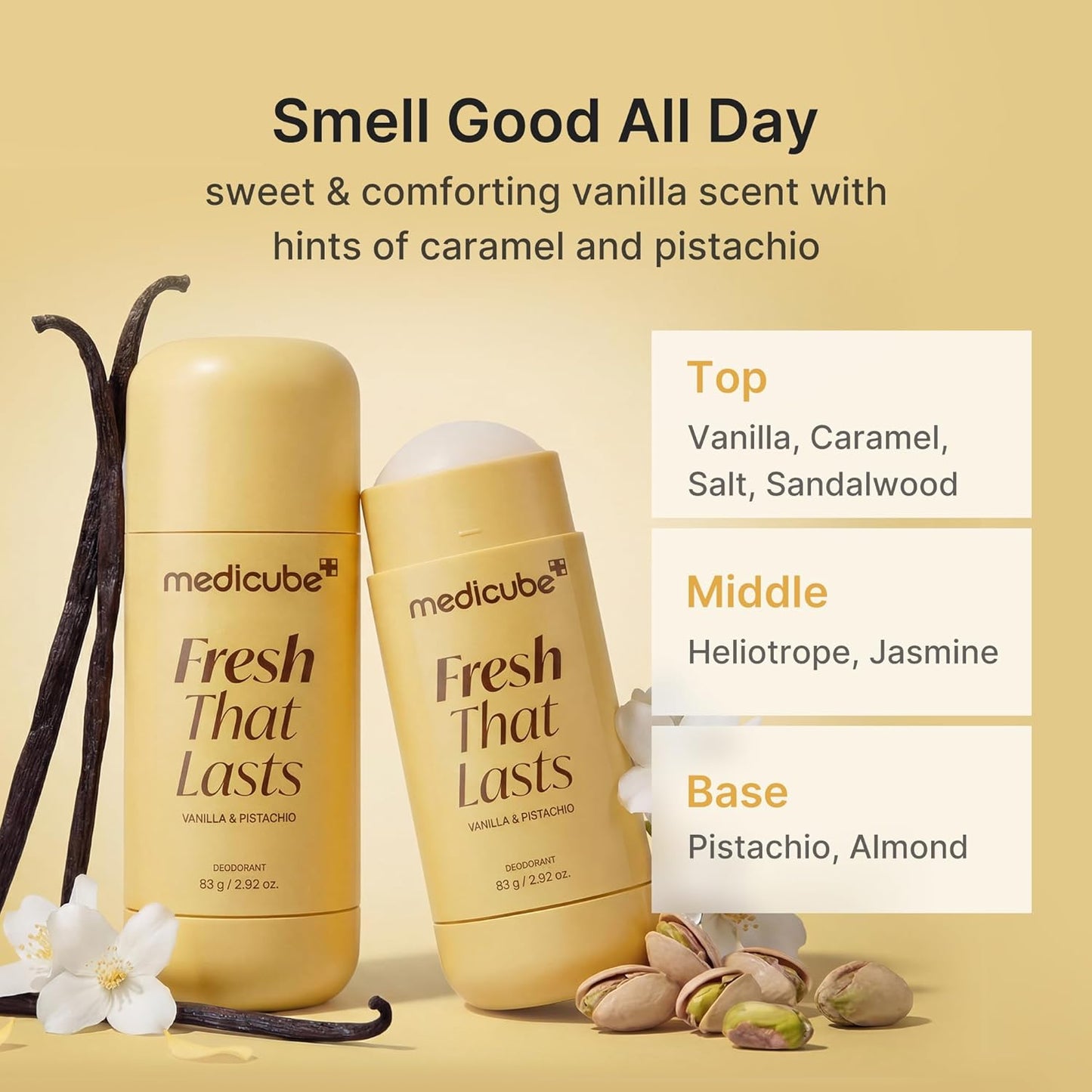 Medicube - Fresh That Lasts Vanilla & Pistacho Deodorant
