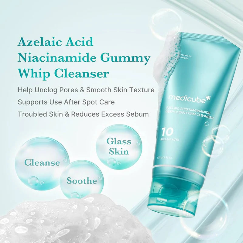 Medicube - Azelaic Acid Niacinamide Deep Clean Foam Cleanser
