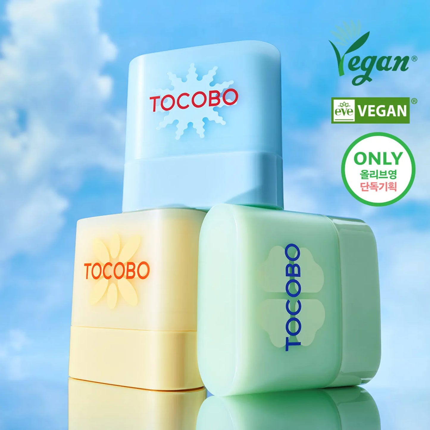 TOCOBO - Mini Sun Stick Trio (Cotton+Cica+Vita)