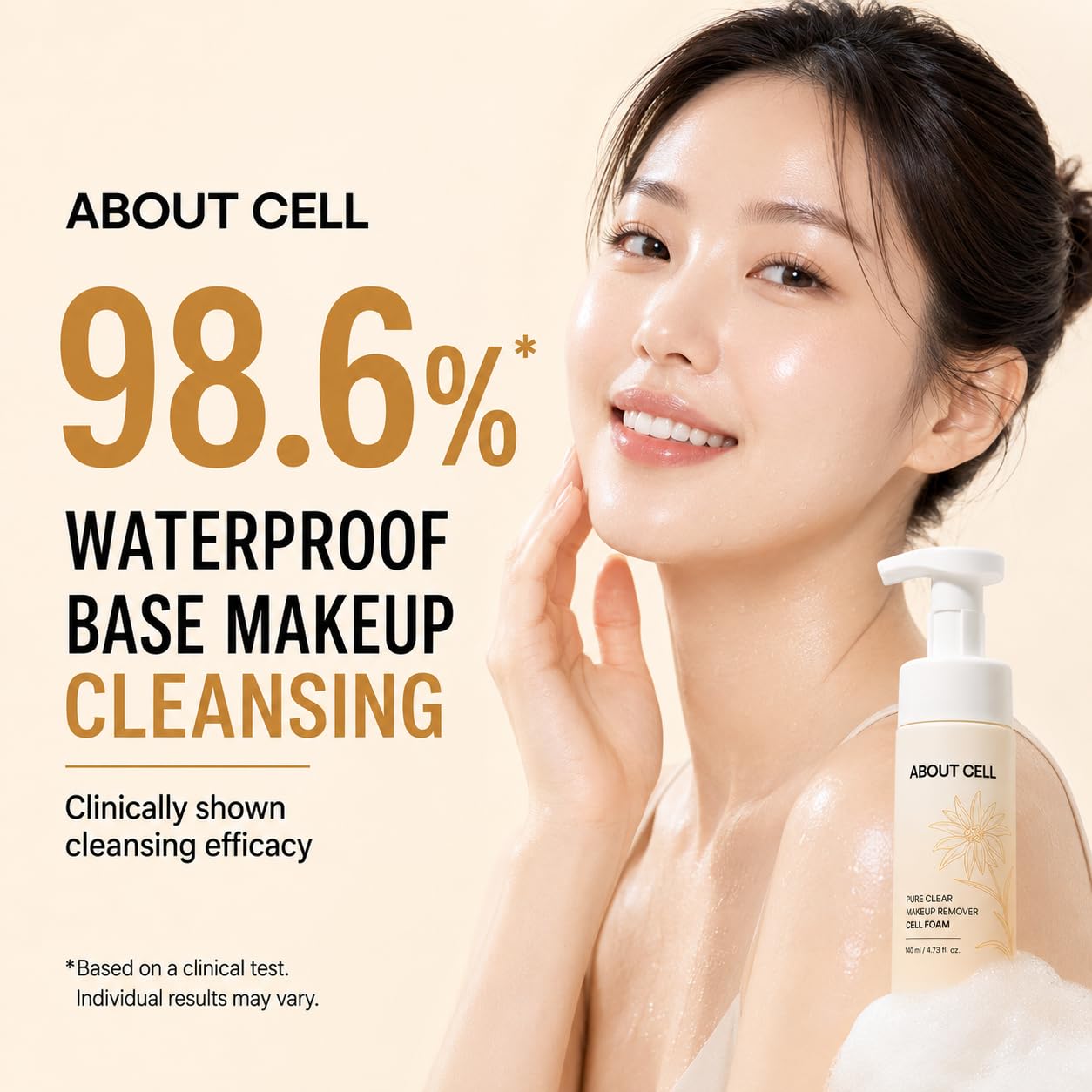 ABOUT CELL - Pure Clear Makeup Remover Cell Foam