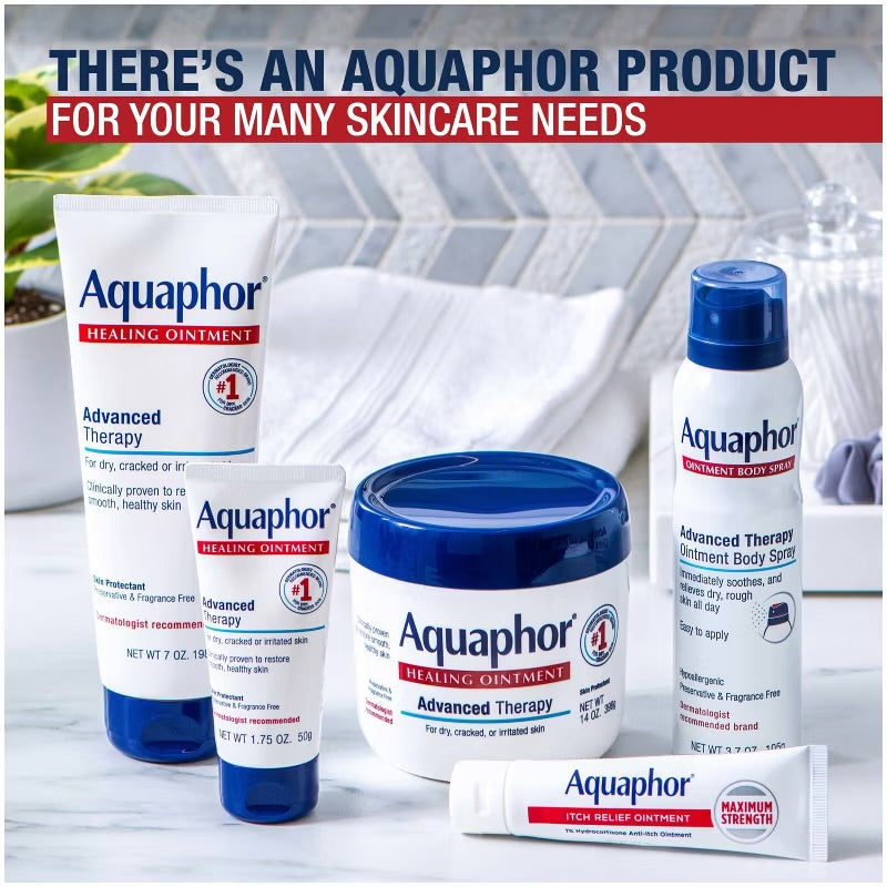 Aquaphor - Healing Ointment Skin Protectant and Moisturizer for Dry and Cracked Skin Unscented