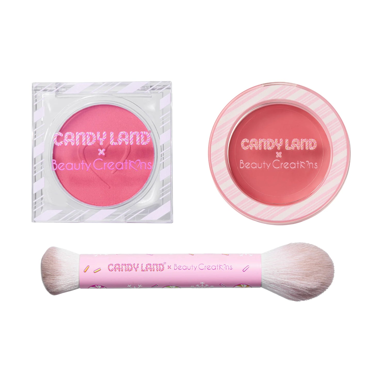 Beauty Creations - Candy Land Sweet Swirl Cream And Powder Blush & Brush Set