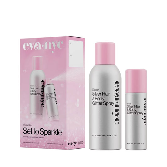 Eva NYC - Kweeen Silver Hair & Body Glitter Spray Duo Gift Set